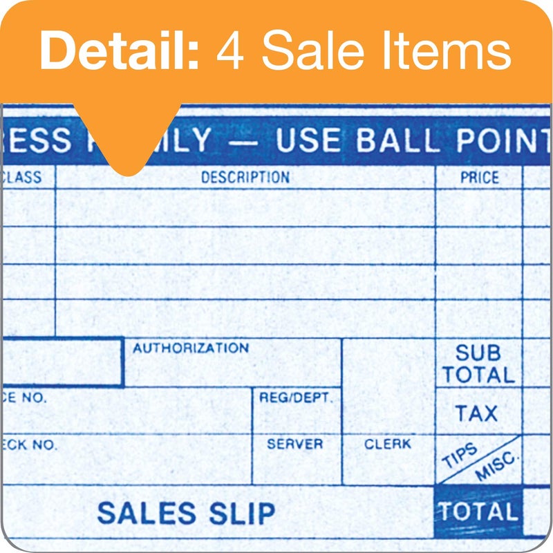 TOPS Adams Credit Card Sales Slip, 3-Part, 100 Sets per Pack (38538) - Image 5